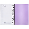 Тетрадь А4 96 листов в клетку Пластиковая обложка "PROGRESSIVE" Фиолетовая, на скобе 65г/кв.м 