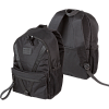 Рюкзак "deVENTE. TOTAL BLACK" подростковый 44x31x20 см (19 л) 650 г, плотный износостойкий полиэстер с водоотталкивающей пропиткой, 1 отделение на молнии с уплотненным отделением для ноутбука до 15 дюймов и книг, 1 передний карман на молнии, 2 боковы