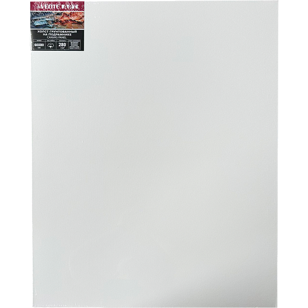Холст на подрамнике 60*80 см грунтованный 100% хлопок 280 г/м², мелкое зерно, цвет белый, набор клиньев, "deVENTE. ARTISTIC STUDIO" термоусадочная пленка
