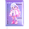 Записная книжка "deVENTE. Amai Menoko" B6 (120 ммx170 мм) 160 стр, белая бумага 70 г/м² в клетку, печать в 1 краску, твердая обложка из искусственной кожи с поролоном, цветная печать, цветной форзац, закругленные уголки, отстрочка, 1 ляссе, в термоус