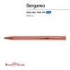 Ручка шарик. автомат 0,7 мм"BERGAMO"  СИНЯЯ  (корпус металл Розовое Золото)