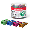 Точилка металлическая ErichKrause Ferro Color, 1 отв. ассорти (в тубусе по 48 шт)