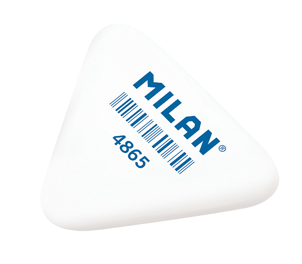 Ластик Milan "4865", треугольный, гибкий, синтетический каучук, 3,6 х 3,3 х 0.6 см