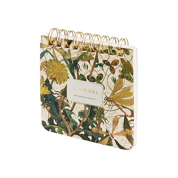 Блокнот 90*90 60 л. на гребне "POCKET JOURNAL" "Summer Greens" тв.переплет