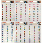 Набор именных самоклеящихся наклеек с защитной пленкой "deVENTE" 115x165 см, ассорти 6 дизайнов, в пластиковом пакете с блистерным подвесом