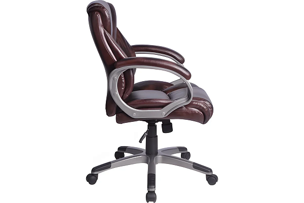 Кресло офисное BRABIX "Eldorado EX-504", экокожа, коричневое