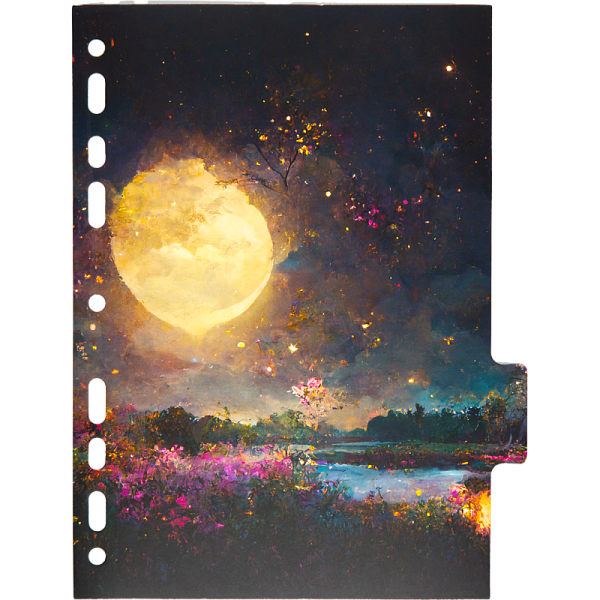 Разделитель листов "deVENTE. Nature" A5 (160x210 мм) ламинированный мелованный картон 210 г/м2, с рисунком, 5 шт, индивидуальная упаковка