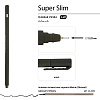 Ручка гелевая 0,28 мм "Super Slim. Black" ЧЕРНАЯ 
