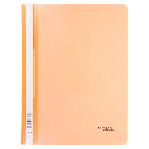 Скоросшиватель A4 140/180 мкм волокно оранжевый "Expert Complete" Trend NEON 216312