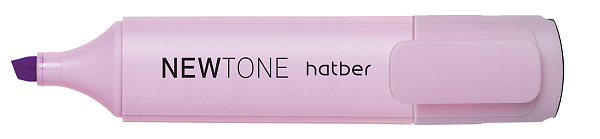 Маркер-текстовыделитель Hatber NEWtone PASTEL клиновидный пишущий узел Сиреневый 12шт. в картонной Дисплей-витрине