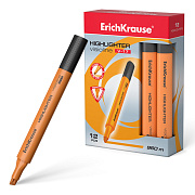 Маркер-текстовыделитель ErichKrause Visioline V-17 Neon, оранжевый (в коробке по 12 шт.)