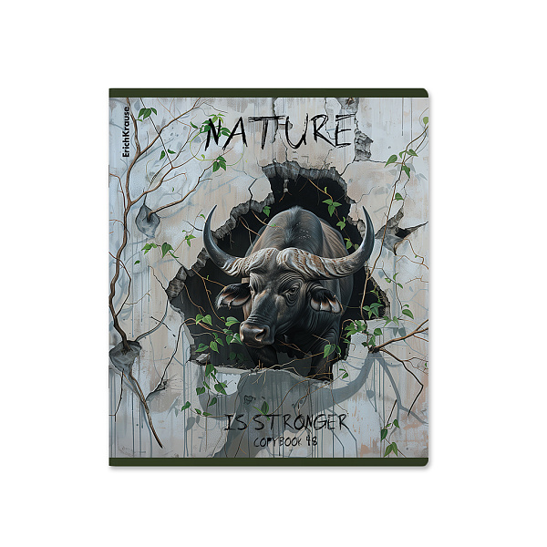 Тетрадь 48 л. кл. "Nature Power, твин-лак ErichKrause _MIX-PACK