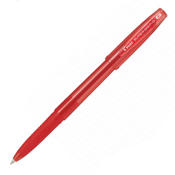 Ручка шариковая 0,7 мм Pilot Super Grip G КРАСНАЯ, резиновый грип, чернила на масляной основе