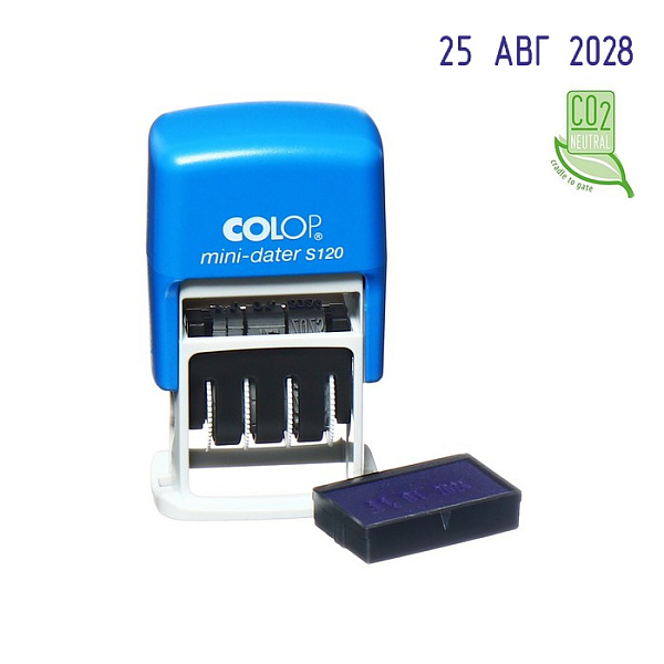 Датер-мини автоматический S 120 месяц буквами, шрифт 3,8 мм