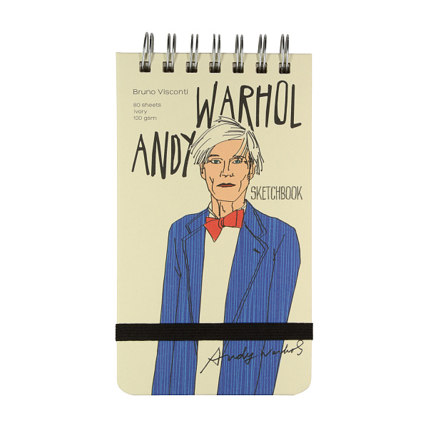 SKETCHBOOK 105х185 мм 80 л. БЕЖЕВЫЙ 100 гр. НА ГРЕБНЕ (4 вида)) BV