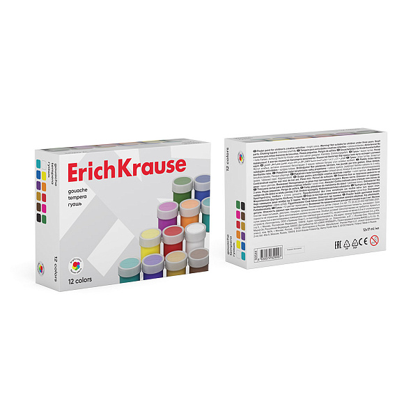 Гуашь 12 цветов по 17 мл. "Basic"