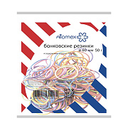 Банковская резинка 50 г, диаметр 60 мм, микс, в пакете