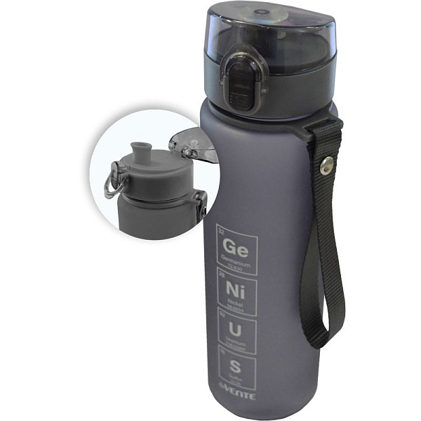 Бутылочка "deVENTE. Genius" 560 мл, 22,9x6,5x6,5 см, пластиковая, серая