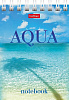 Блокнот А7 60 л. кл. на гребне "AQUA" 65г/кв.м Обл. мел.картон 
