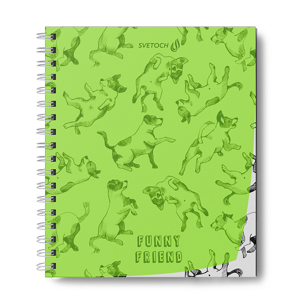 Тетрадь 48 л. кл. на гребне "Познай себя.Лайм!" с пластик. обложкой 180 мкр.