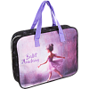Папка для тетрадей, ИЗО и технологии "deVENTE. Ballet Academy" A4 (36x28x8 см) плотный износостойкий полиэстер с водоотталкивающей пропиткой, с каучуковой аппликацией, с текстильным расширением 8 см, на молнии сверху, каучуковая аппликация, с внутрен