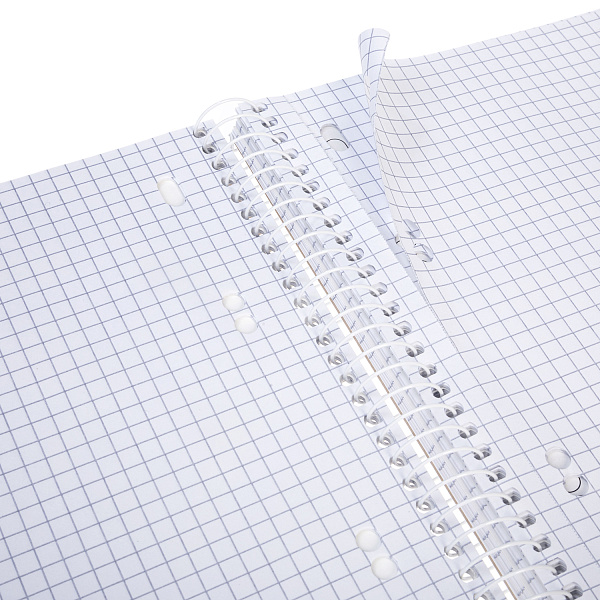 Тетрадь А5 120 л. тв. обл. на спирали Soft-touch-Цветочные сны 4 цв. разделителя перфорация ламин