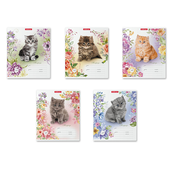 Тетрадь 12 л. кл. "Мурзики" ErichKrause (в плёнке по 10 шт.)