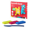 Пластилин 12 цв. ErichKrause Jolly Friends классический, со стеком, 216 г 