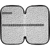 Пенал "deVENTE. Need More Space" 20,5x12 см, трехстворчатый прямоугольный, на молнии, картон с покрытием из фольги с конгревным тиснением