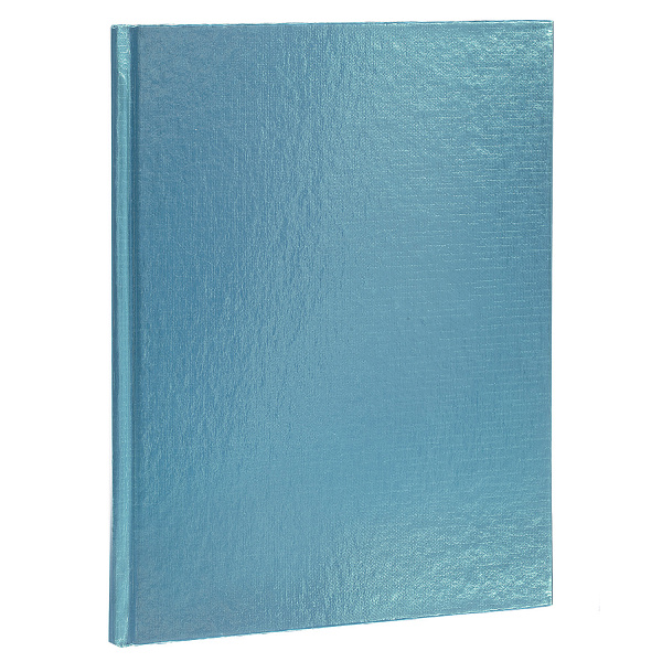 Бизнес-блокнот А5 80 л. кл. Бумвинил METALLIC МЯТА 167х216мм 5-цв. блок тв.переплет тиснение