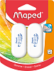 Ластик Maped EPURE овальной формы, белый, мягкий, в дисплее 