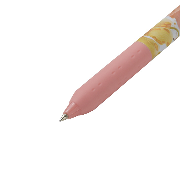 Ручка шариковая автомат. 0,5 мм "FLORA.BLOOM FLOWERS" СИНЯЯ