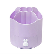 Органайзер для пишущих принадлежностей настольный "deVENTE. Funny bunny" 13,9x12,5x14,5 см, вращающаяся, фиолетовая, в пластиковом пакете