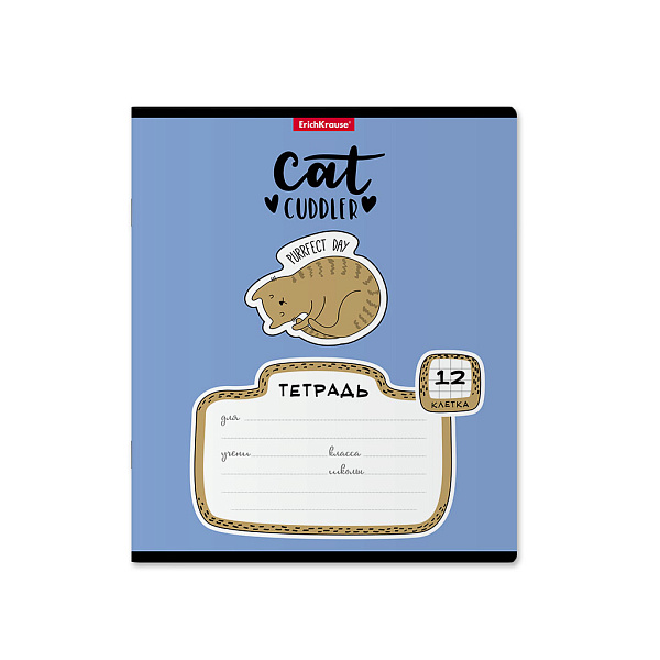 Тетрадь 12 л. кл. "Funny Kittens" ErichKrause  (в плёнке по 10 шт.)_MIX-PACK