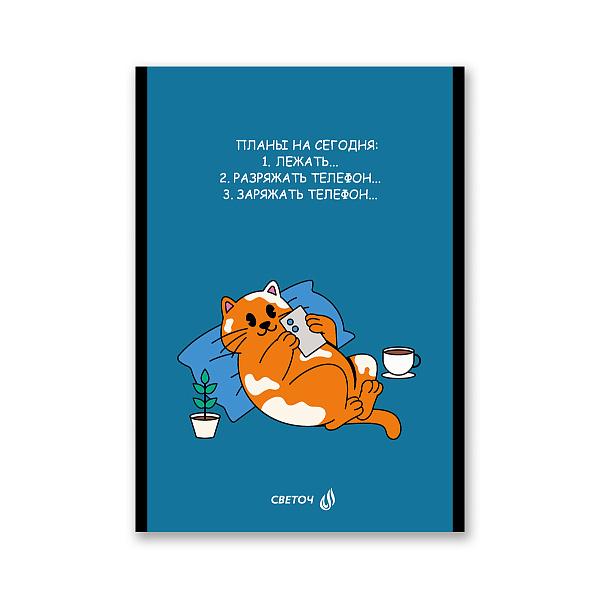 Блокнот А5 48 л. кл. "В лунном свете" на скобе,   01735 "Светоч"