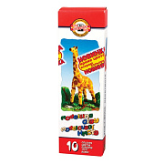 Пластилин 10 цветов 200г GIRAFFE 1315, Детский