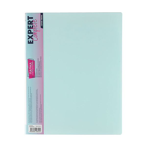 Папка 40ф А4 "Expert Complete" Trend Pastel "Pastel" 600 мкм 20 мм диагональ бирюзовый EC27041940