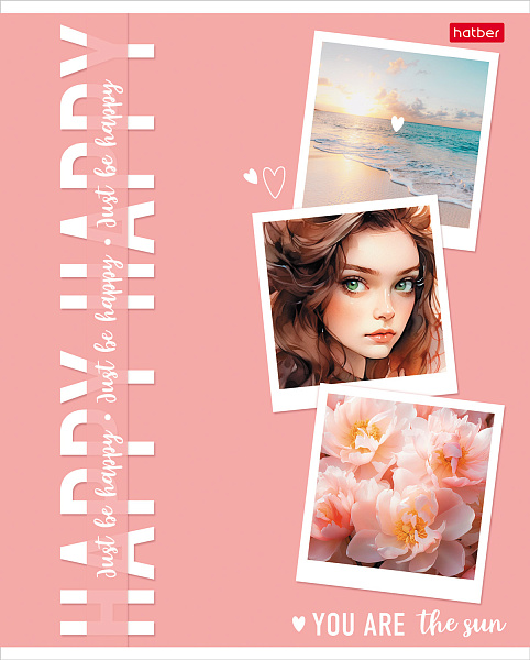 Тетрадь 48 л. кл. "Прекрасные мгновения" ламинация Soft-touch 5 диз.в блоке скругл.углы