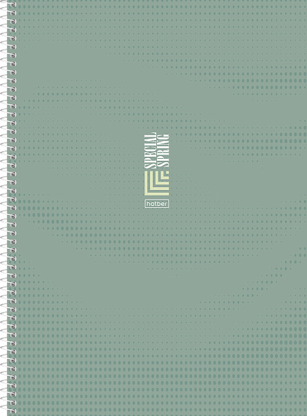 Тетрадь А4 160 листов в клетку твердый переплет на спирали "Особенная весна" 60-65г/кв.м Многоуров.перфорация глянц. ламин.