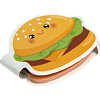 Бумага на л/п  45*45 50л. "deVENTE. Fast Food" офсет 80 г/м², печать 4+0, 6 дизайнов, в пластиковой банке