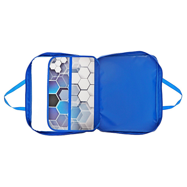 Папка для труда А4, с ручками, широкая, дизайн на кармане, ткань 335/260/60 "COOL JEANS"