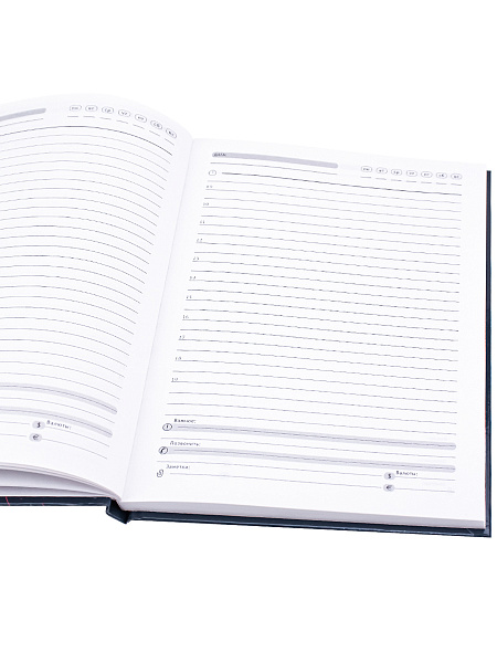 Ежедневник недат А5 80 л. "ИССЛЕДОВАНИЕ ГАЛАКТИКИ" 7БЦгл.лам,сер.тис,цв.мел обл, ТМ"Collezione"