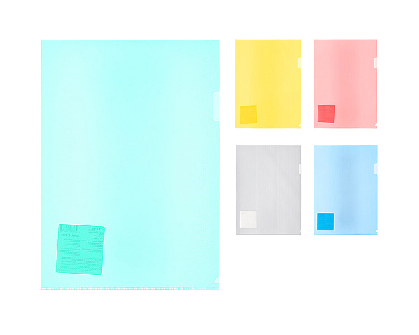 Папка - уголок A4 "Expert Complete" Premier 180 мкм волокно серый new EC210300015