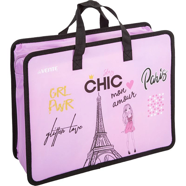 Папка для тетрадей, ИЗО и технологии "deVENTE. CHIC" A4 с ручками, с  расширением 10см (33,5x26x10 см)