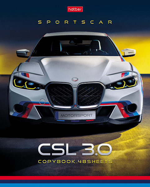 Тетрадь 48 л. кл. "В движении" 65г/кв.м мат.ламин. 3D фольга 5 диз.в блоке скругл.углы