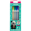 Набор ручек гелевых  6 шт. "deVENTE. Yummy Panda" 6 цветов с блестками, d=1 мм, прозрачно-матовый корпус, сменный стержень, в картонной коробке