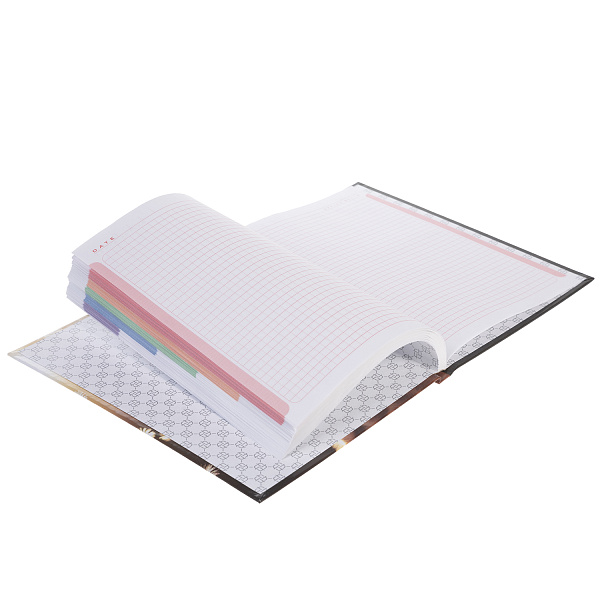 Бизнес-блокнот А5 80 л. кл. тв.переплет "Солнечный котик" 167х216мм 5-цв. блок запечат. форзац глянц. ламин