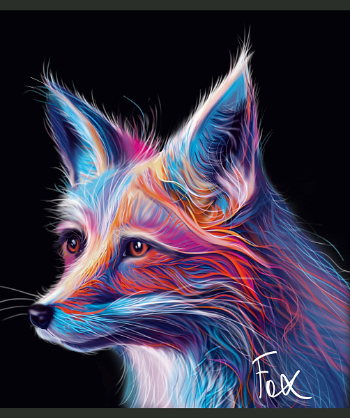 Тетрадь 48 л. кл. "Фокс" Премиум Фольга+4+0+СофтТач (микс)