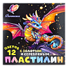 Пластилин 12 цв. Луч «Фантазия» (классический + золотой + серебряный), 230 г, стек