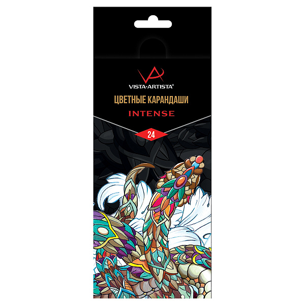 Карандаши 24 цв. "VISTA-ARTISTA" "INTENSE" заточенные  